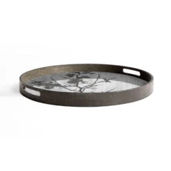 Blossom Wooden Tray - Black