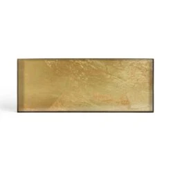 Gold Leaf Valet Tray - Gold 8 Gold Leaf Valet Tray - Gold -France and Son Store 20388