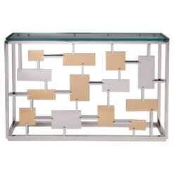 Cityscape Console - Stainless Steel -France and Son Store 2041 966C STR