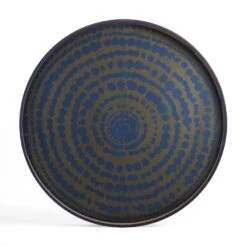 Beads Wooden Tray - Black -France and Son Store 20449 1