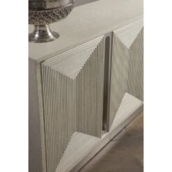 Gradient Long Media Console - Antiqued White -France and Son Store 2119 908 DET