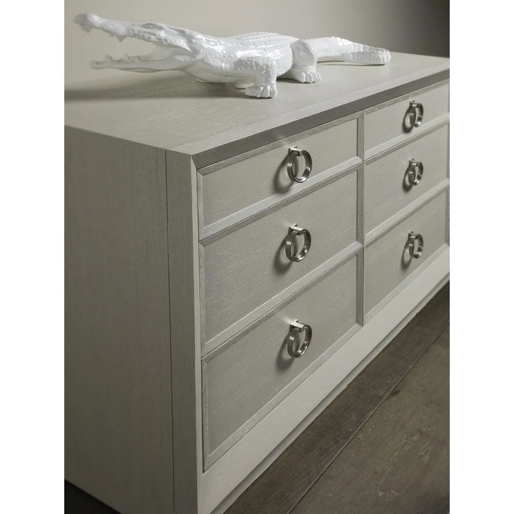 Zeitgeist White Double Dresser - Antiqued White 5 Zeitgeist White Double Dresser - Antiqued White - Image 3