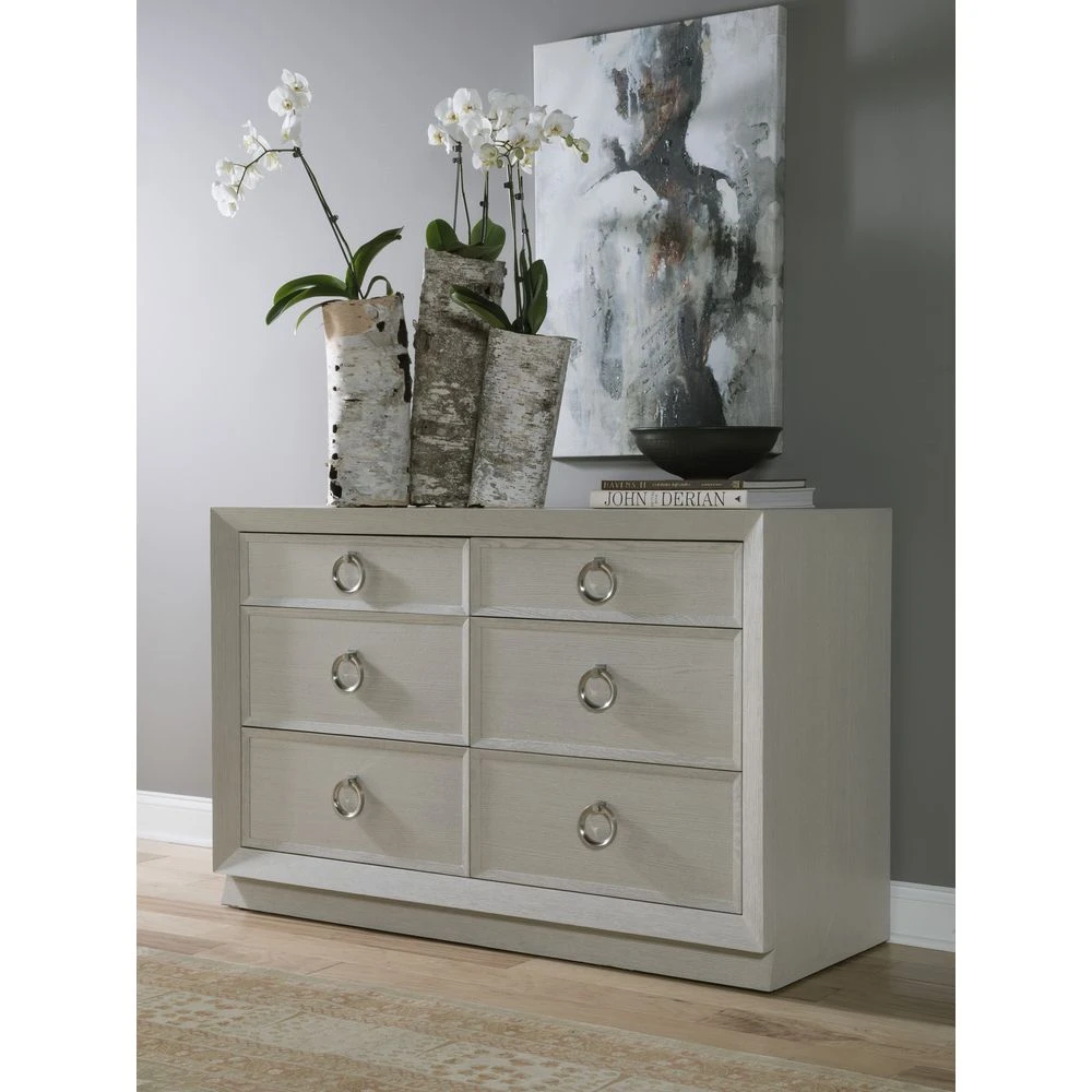 Zeitgeist White Double Dresser - Antiqued White 4 Zeitgeist White Double Dresser - Antiqued White - Image 2