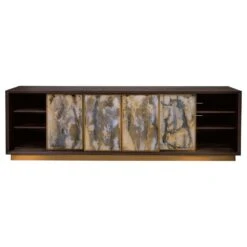 Verbatim Long Media Console - Dark Brown 10 Verbatim Long Media Console - Dark Brown -France and Son Store 2170 910 OPEN 1