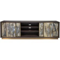 Verbatim Long Media Console - Dark Brown 12 Verbatim Long Media Console - Dark Brown -France and Son Store 2170 910 OPEN 2