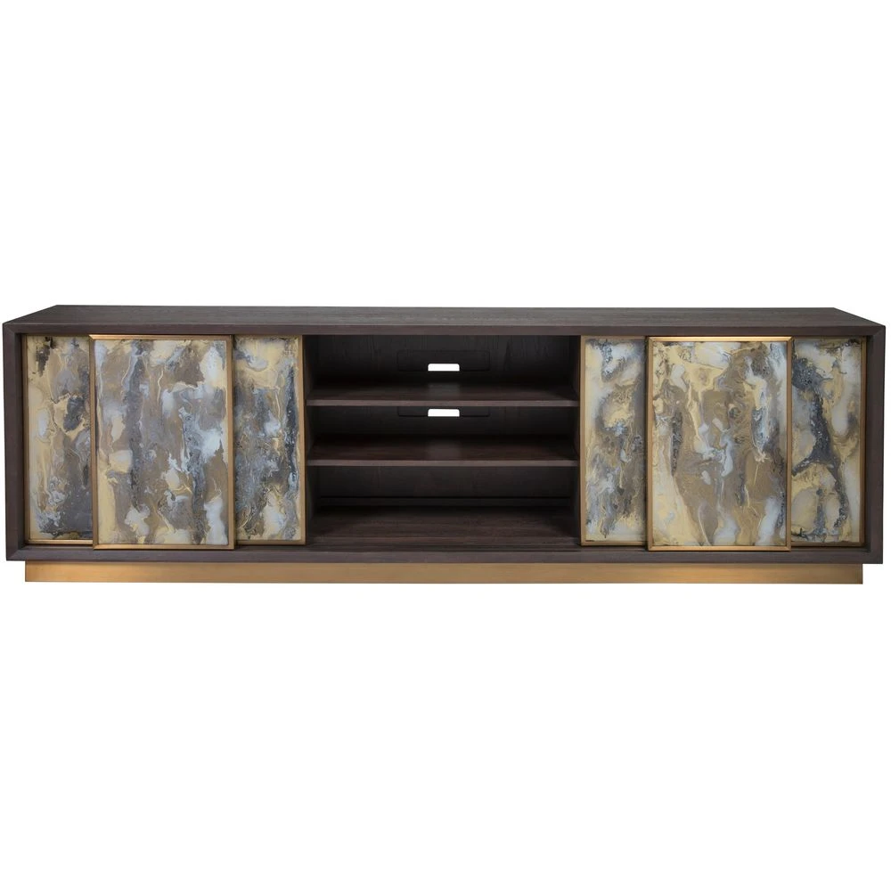Verbatim Long Media Console - Dark Brown 7 Verbatim Long Media Console - Dark Brown - Image 5