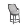 Appellation Upholstered Swivel Counter Stool - Gray