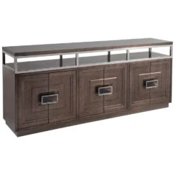 Viscount Media Console - Medium Brown