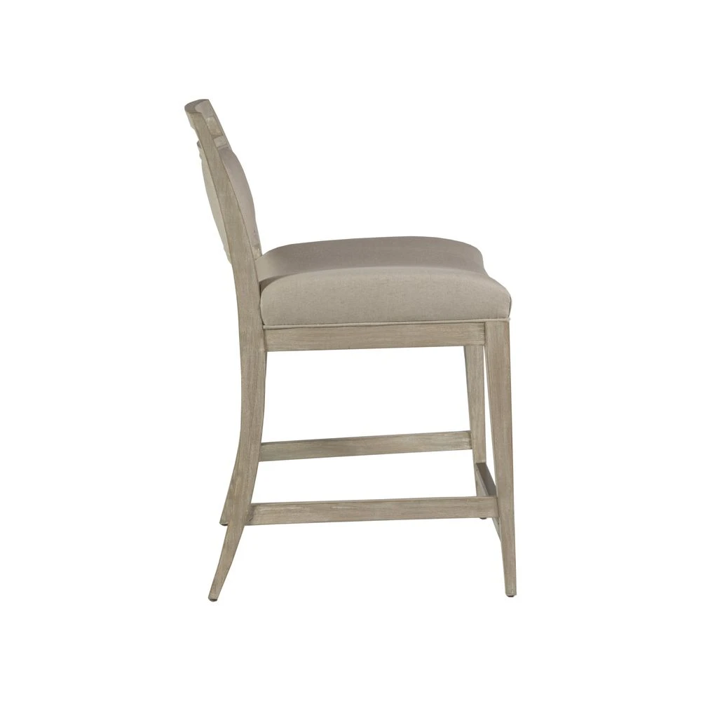 Nico Upholstered Counter Stool - Bianco 5 Nico Upholstered Counter Stool - Bianco - Image 3