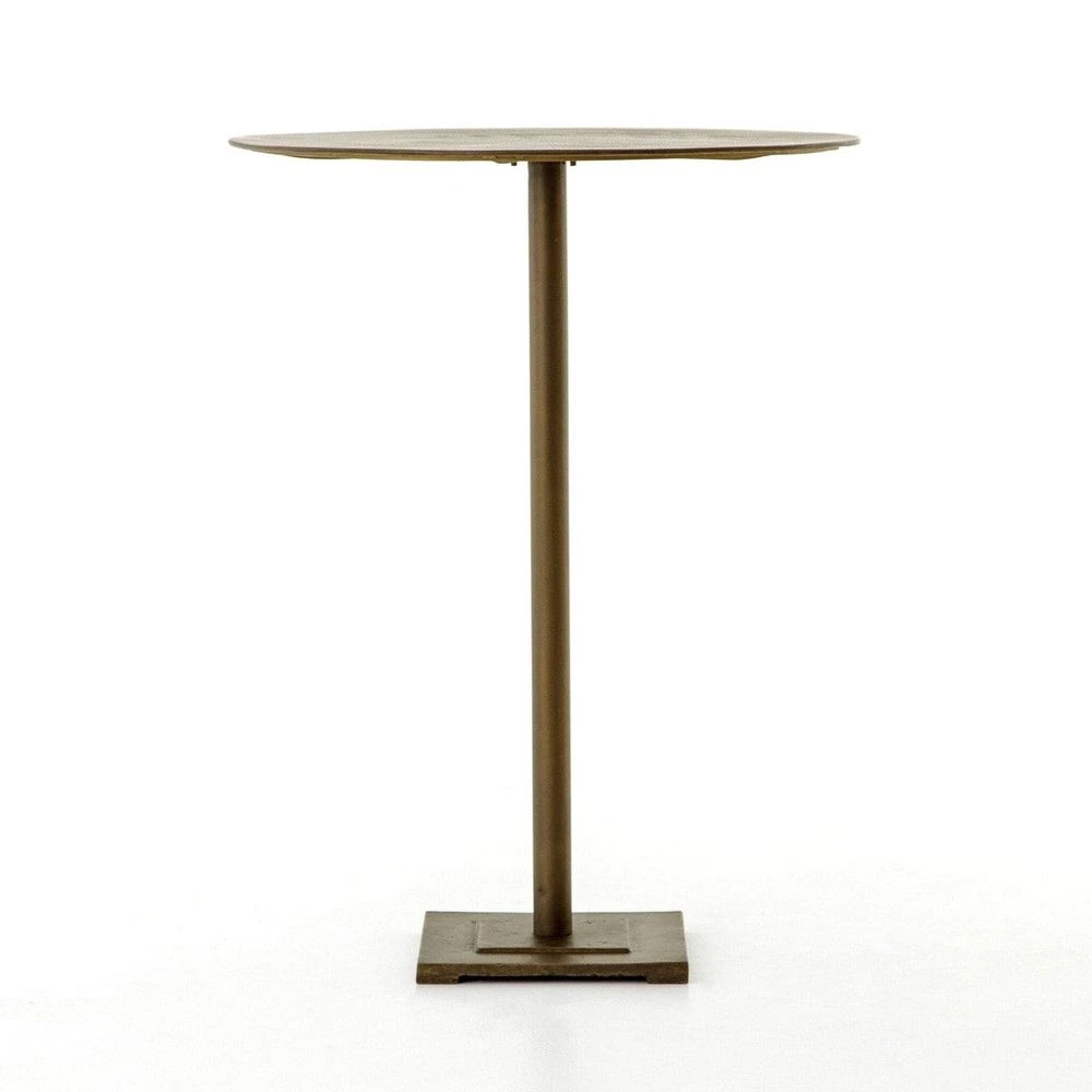 Franklin Bar Table - Acid Etched Aged Brass 3 Franklin Bar Table - Acid Etched Aged Brass