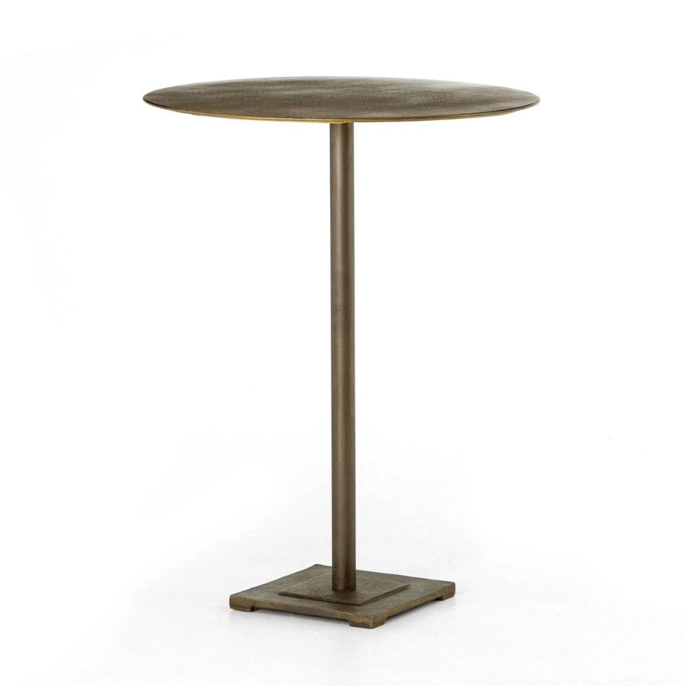 Franklin Bar Table - Acid Etched Aged Brass 4 Franklin Bar Table - Acid Etched Aged Brass - Image 2