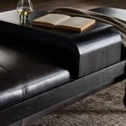 Fletcher Bench - Sonoma Black -France and Son Store 223315 003 DET 9