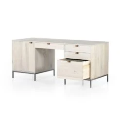 Troy Executive Desk - Dove Poplar -France and Son Store 223816 003 OPN 1