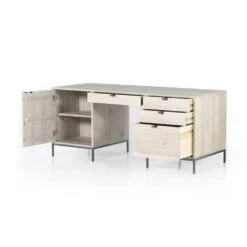 Troy Executive Desk - Dove Poplar -France and Son Store 223816 003 OPN 2