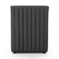 Make Your Own: Alexander Dining Banquette - Chair - Fiqa Boucle Charcoal -France and Son Store 224325 004 BCK 1