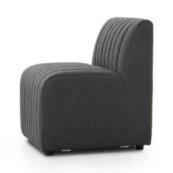 Make Your Own: Alexander Dining Banquette - Chair - Fiqa Boucle Charcoal -France and Son Store 224325 004 DET 1