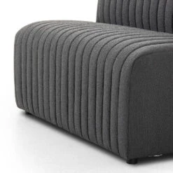 Make Your Own: Alexander Dining Banquette - 49" Bench - Fiqa Boucle Charcoal -France and Son Store 224326 004 DET 4