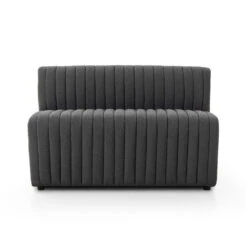 Make Your Own: Alexander Dining Banquette - 49" Bench - Fiqa Boucle Charcoal