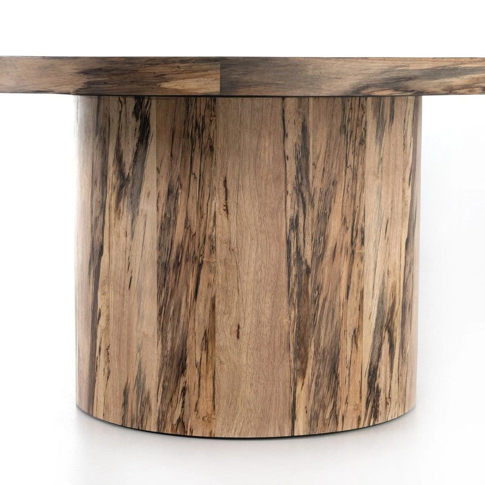 Winslet Round Dining Table - Spalted Primavera 6 Winslet Round Dining Table - Spalted Primavera - Image 4