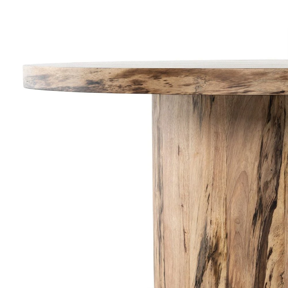 Winslet Round Dining Table - Spalted Primavera 10 Winslet Round Dining Table - Spalted Primavera - Image 8
