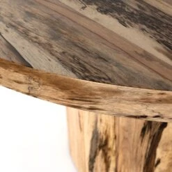 Winslet Round Dining Table - Spalted Primavera 21 Winslet Round Dining Table - Spalted Primavera -France and Son Store 224372 006 DET 6