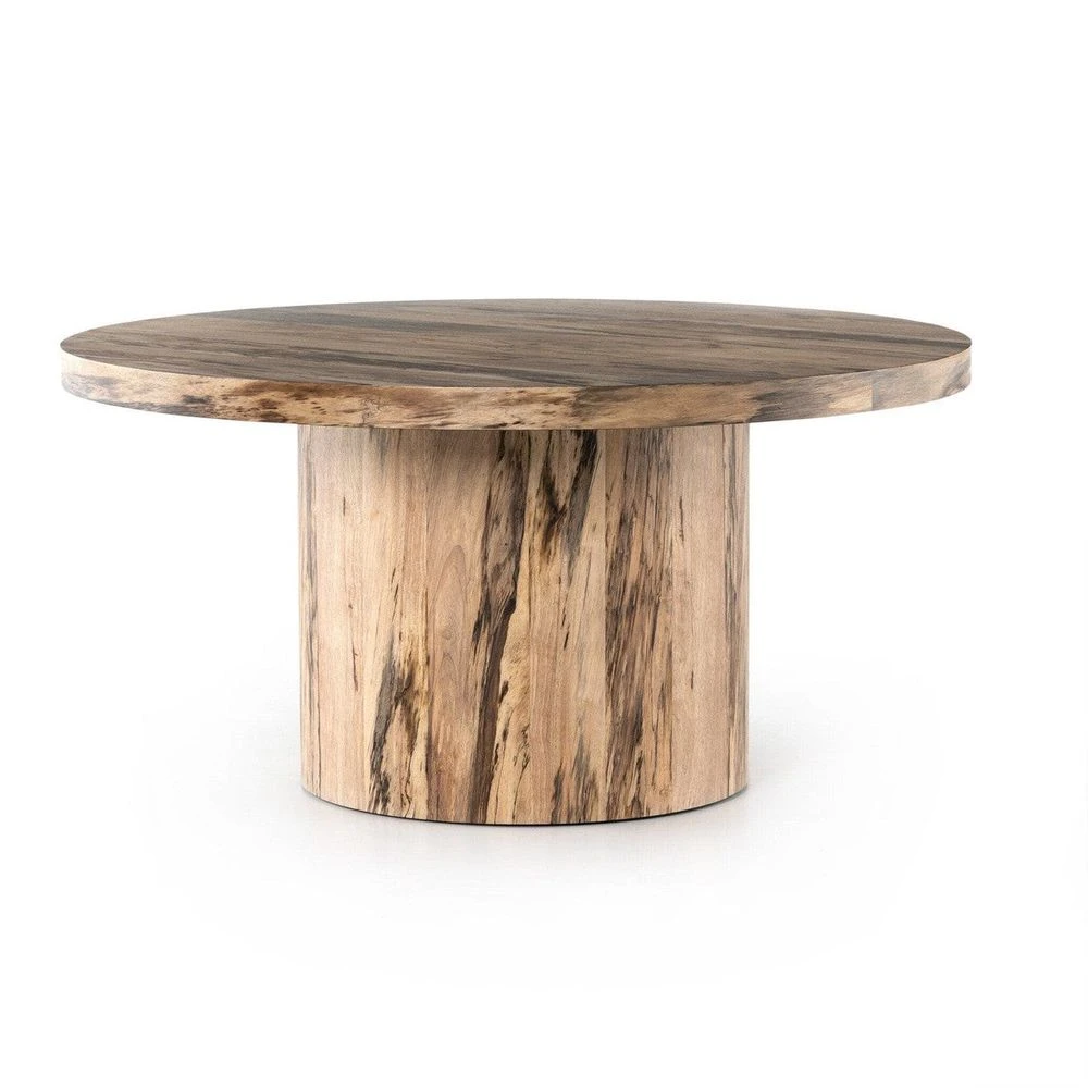 Winslet Round Dining Table - Spalted Primavera 3 Winslet Round Dining Table - Spalted Primavera