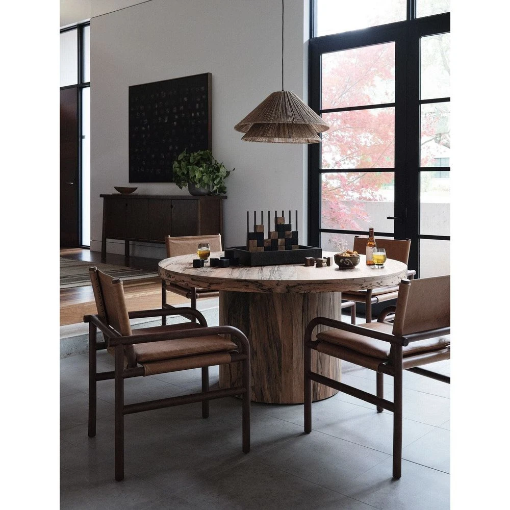 Winslet Round Dining Table - Spalted Primavera 12 Winslet Round Dining Table - Spalted Primavera - Image 10