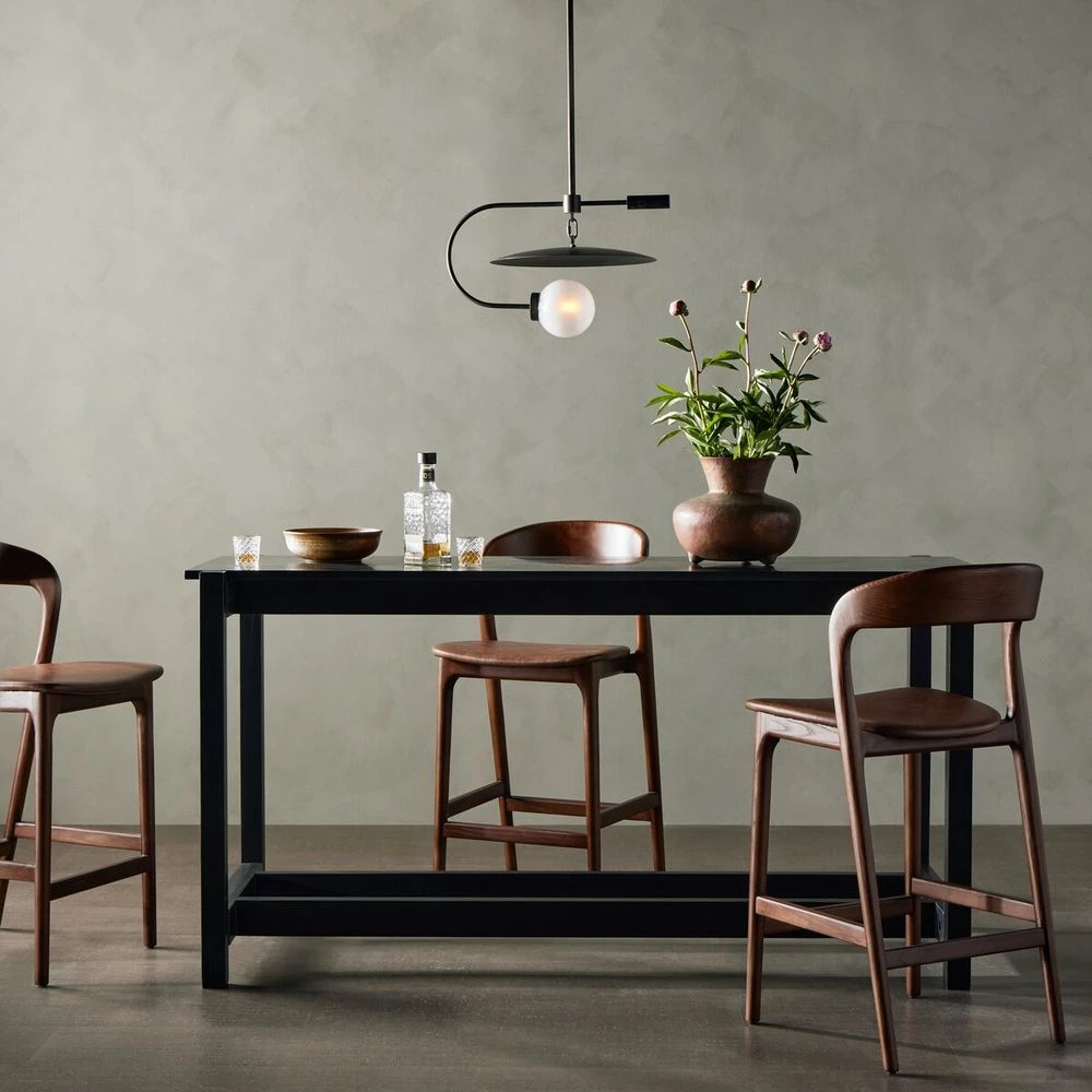 Ranger Bar & Counter Table - Counter - Worn Black Mango 4 Ranger Bar & Counter Table - Counter - Worn Black Mango - Image 2