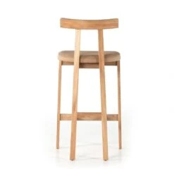 Evanna Bar Stool - Natural Leather -France and Son Store 225104 002 BCK 1