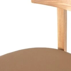 Evanna Bar Stool - Natural Leather -France and Son Store 225104 002 DET 5
