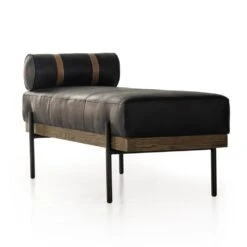 George Accent Bench - Rialto Ebony -France and Son Store 225740 007 DET 1