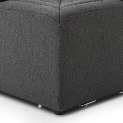 Make Your Own: Alexander Dining Banquette - Corner Chair - Fiqa Boucle Charcoal -France and Son Store 225872 003 DET 2