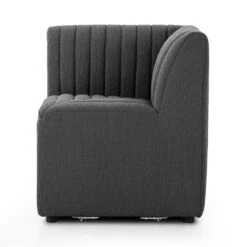 Make Your Own: Alexander Dining Banquette - Corner Chair - Fiqa Boucle Charcoal -France and Son Store 225872 003 FRT 1