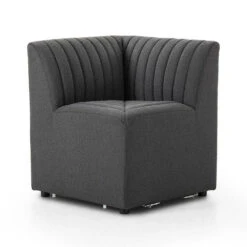 Make Your Own: Alexander Dining Banquette - Corner Chair - Fiqa Boucle Charcoal -France and Son Store 225872 003 PRM 1