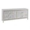 Elation White Media Console - White -France and Son Store 2267 907 PER