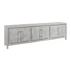 Elation White Long Media Console - White -France and Son Store 2267 908 PER
