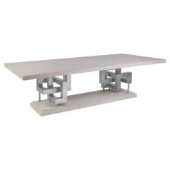 Pazzo Rectangular Dining Table - Antique Aged White