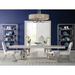 Pazzo Rectangular Dining Table - Antique Aged White -France and Son Store 2280 877C ROM 2