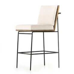 Rhodes Bar Stool - Savile Flax -France and Son Store 228057 009 DET 1