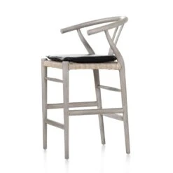 Modelo Bar + Counter Stool - Counter Stool - Weathered Grey - Pebble Black 15 Modelo Bar + Counter Stool - Counter Stool - Weathered Grey - Pebble Black -France and Son Store 228279 021 DET 1