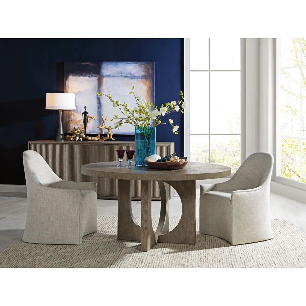Apostrophe Round Dining Table - Gray 4 Apostrophe Round Dining Table - Gray - Image 2