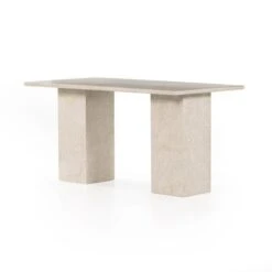 Anden Desk - Cream Marble