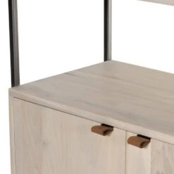 Troy Modular Wall Desk With 2 Bookcases - Dove Poplar -France and Son Store 228708 003 DET 9