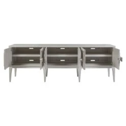 Elixer Long Media Console - Gray -France and Son Store 2289 908 STR OPEN