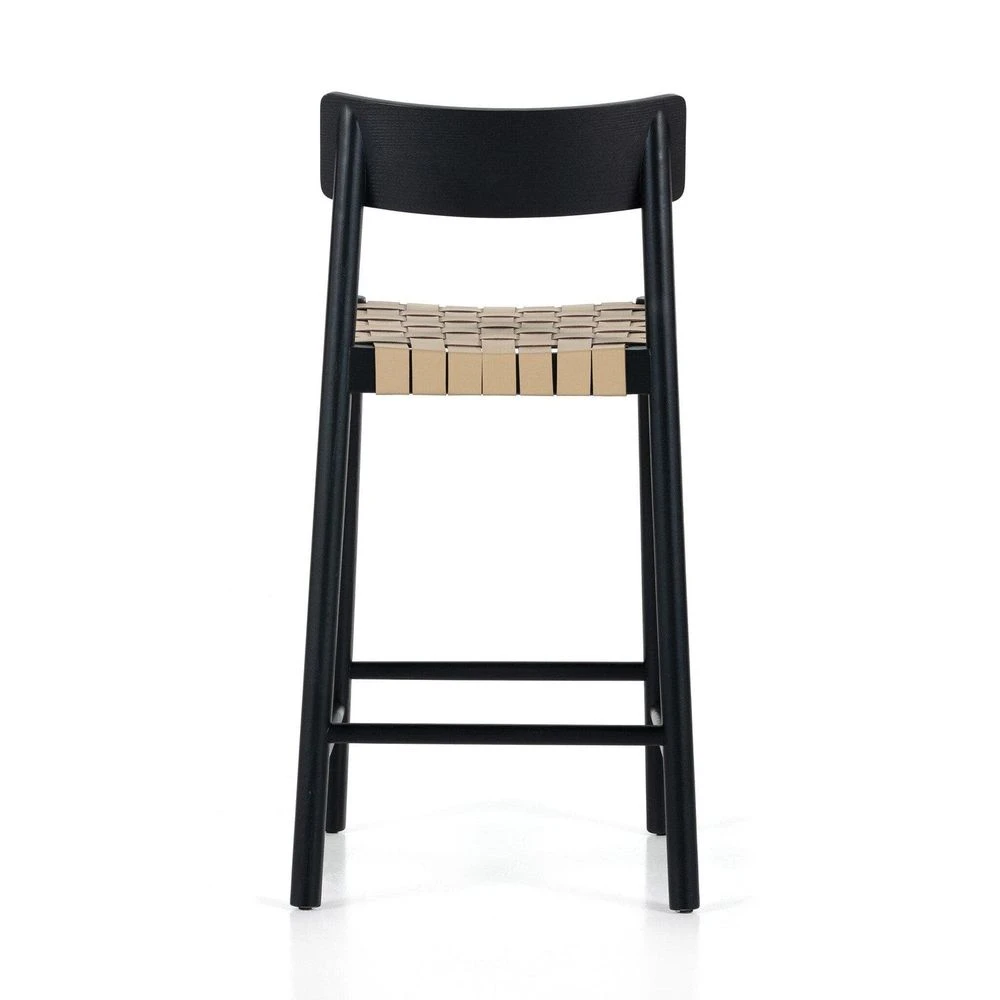 Harley Counter Stool - Almond Leather Blend 6 Harley Counter Stool - Almond Leather Blend - Image 4