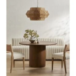 Alexander Dining Banquette - 82" Capri Oatmeal 25 Alexander Dining Banquette - 82" Capri Oatmeal -France and Son Store 229780 001 HOV 1