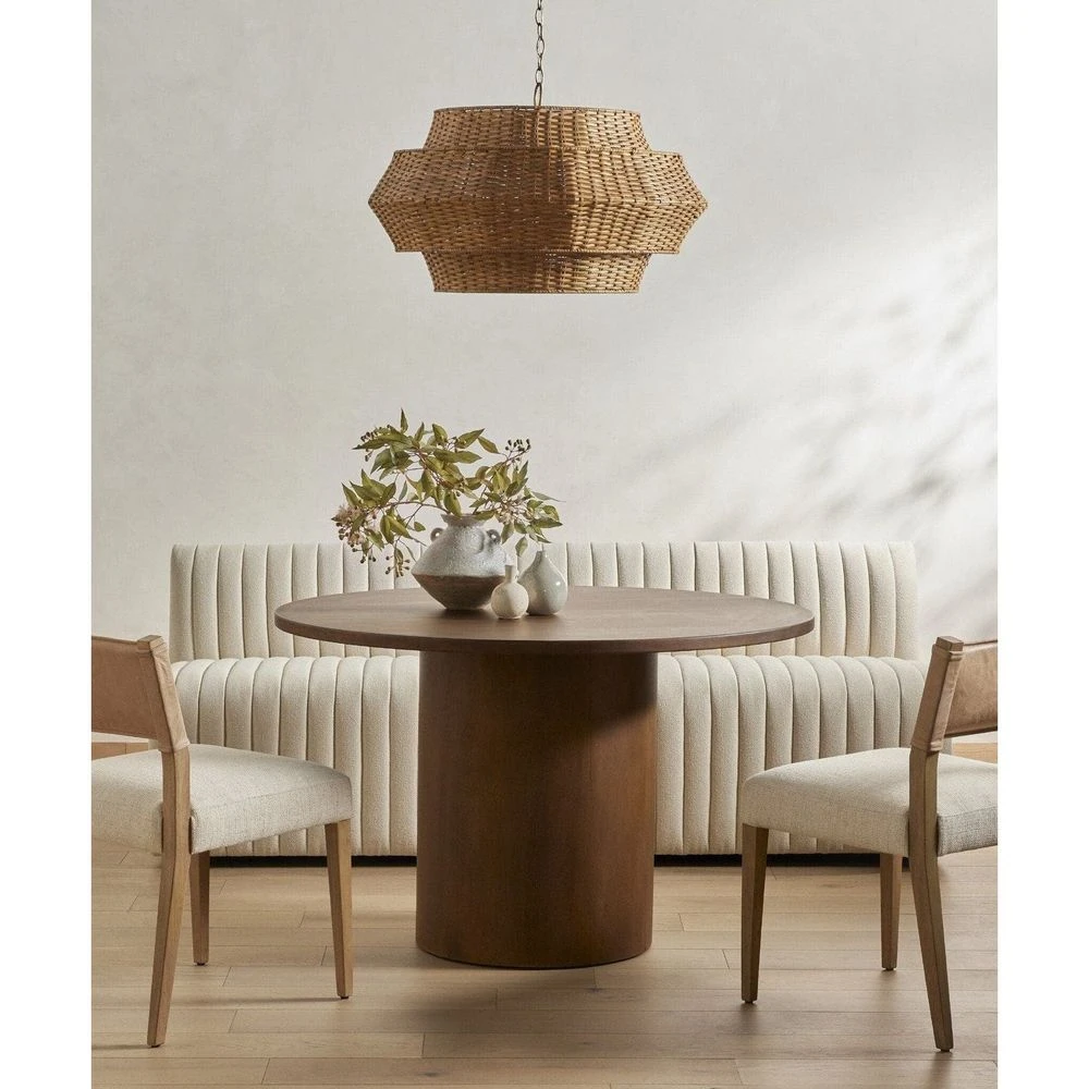 Alexander Dining Banquette - 82" Capri Oatmeal 14 Alexander Dining Banquette - 82" Capri Oatmeal - Image 12