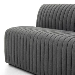 Make Your Own: Alexander Dining Banquette - 82" Bench - Fiqa Boucle Charcoal -France and Son Store 229780 003 DET 5