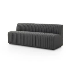 Make Your Own: Alexander Dining Banquette - 82" Bench - Fiqa Boucle Charcoal -France and Son Store 229780 003 PRM 1