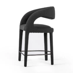 Hayes Counter Stool - FIQA Boucle Charcoal -France and Son Store 230067 041 PRM 2